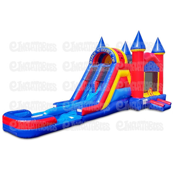 Bounce N Double Dip Dual Lane w/ Pool