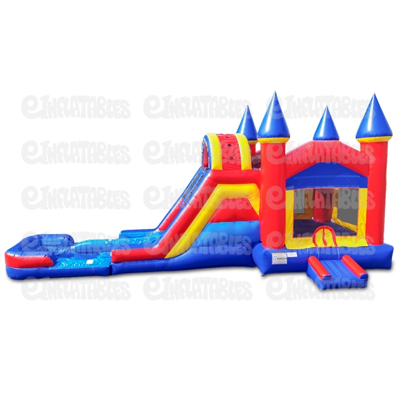 Bounce N Double Dip Dual Lane w/ Pool