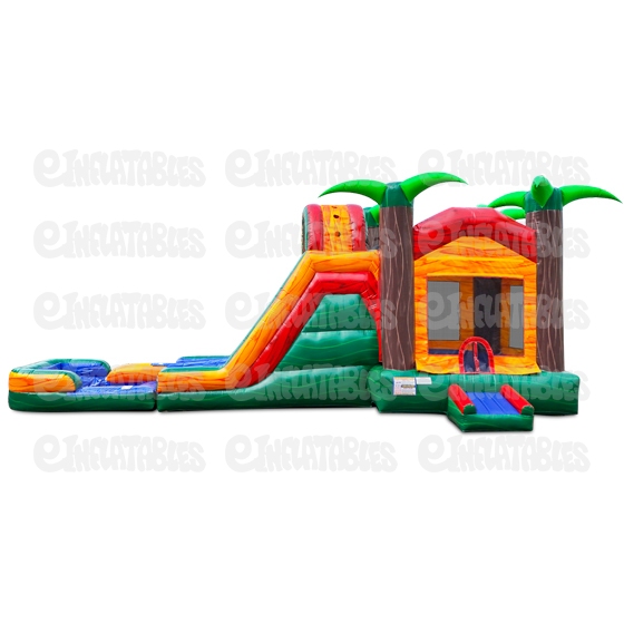 Aloha Bounce N Dip Double Lane w/ Pool