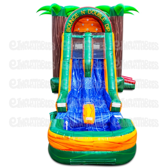 Aloha Bounce N Dip Double Lane w/ Pool