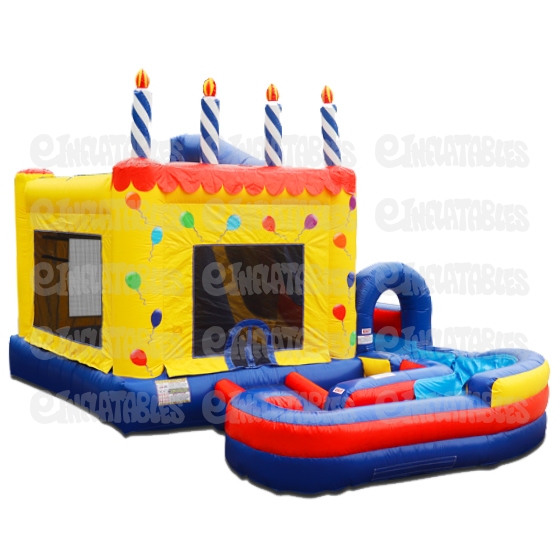 Jump N Splash Birthday Cake w/ Landing