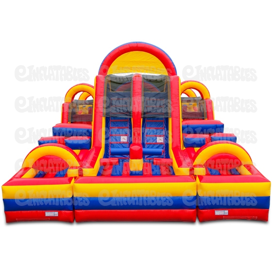 Inflatable Obstacle Course 3 Piece Unit Turbo Rush 360