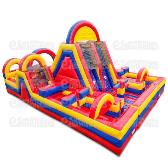 Inflatable Obstacle Course 3 Piece Unit Turbo Rush 360