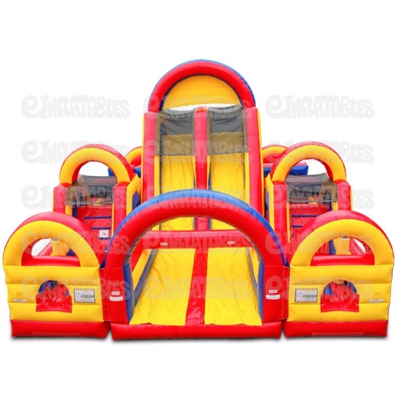 Inflatable Obstacle Course 3 Piece Unit Turbo Rush 360