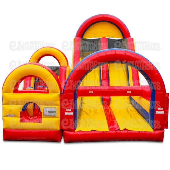 Inflatable Obstacle Course 3 Piece Unit Turbo Rush 360