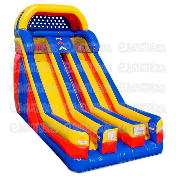 20 Dual Lane Dry Slide with Front Exits