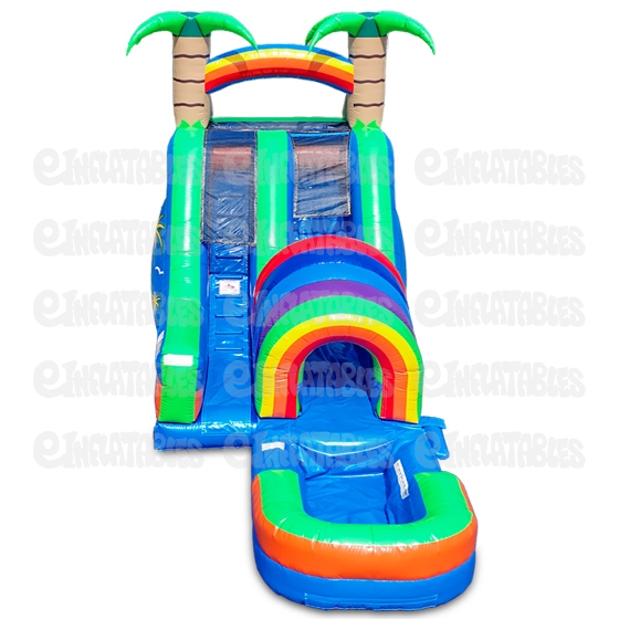 18 Funnel Tunnel Water Slide with Pool