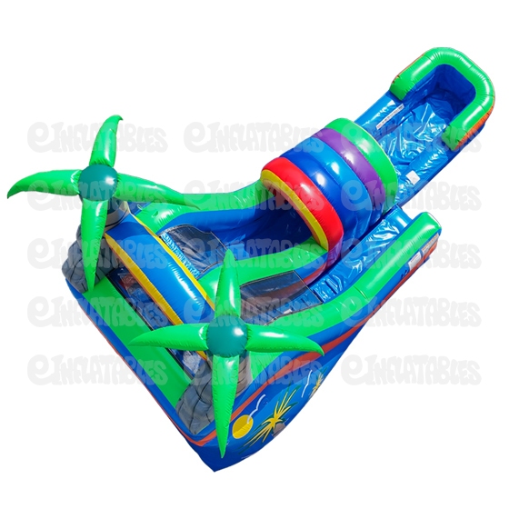 18 Funnel Tunnel Water Slide with Pool