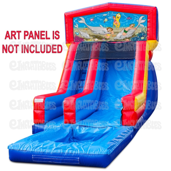 18 Modular Wet & Dry Inflatable Slide with Pool