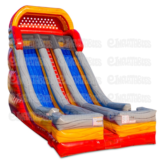 24 Blazing Dual Lane Slide with Side Exits