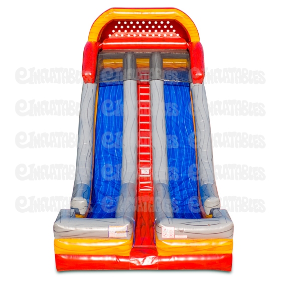 24 Blazing Dual Lane Slide with Side Exits