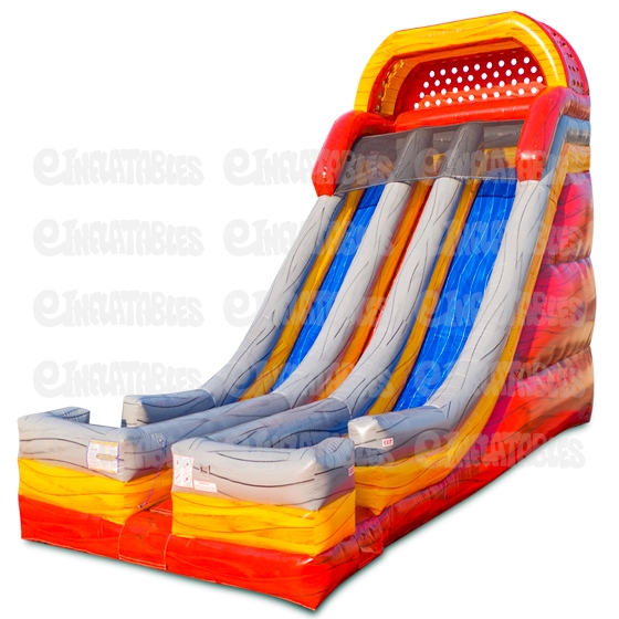 24 Blazing Dual Lane Slide with Side Exits