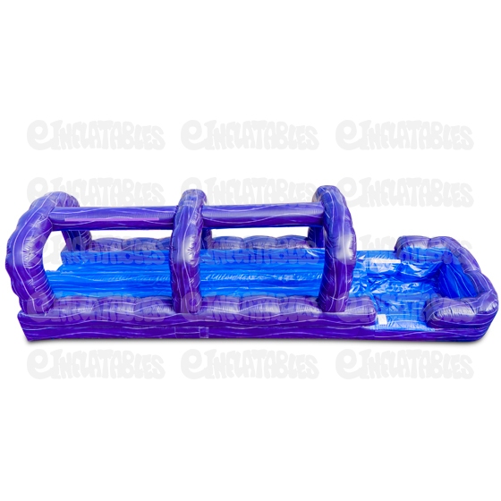 Purple n White Run N Splash 2 Lane Slide