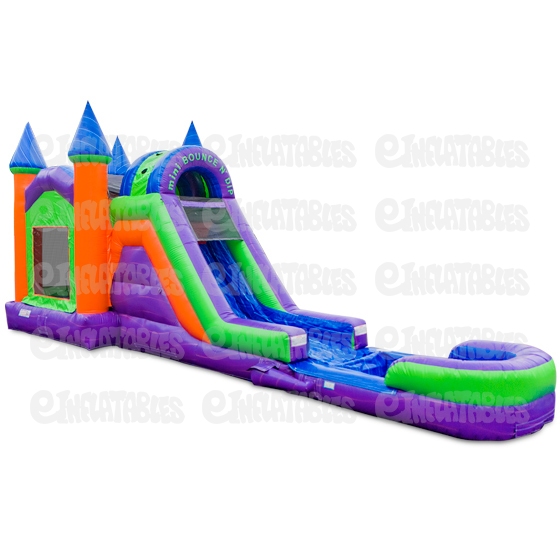 Rainbow Bounce N Dip Single lane w/ Pool