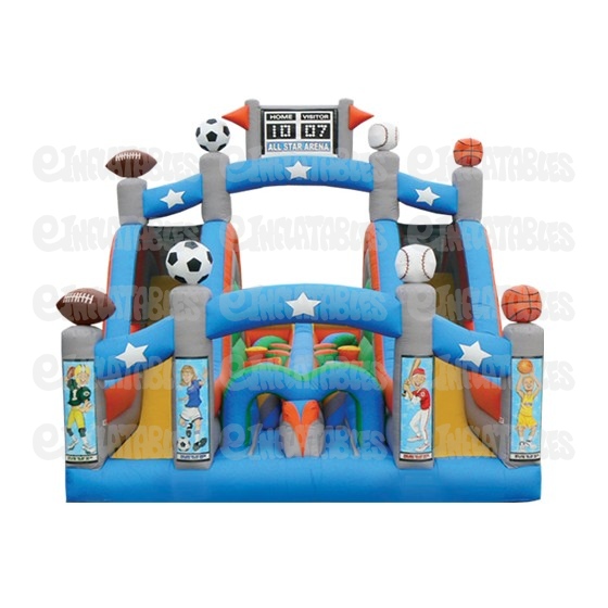 Inflatable Obstacle Course 1 Piece Mini Turbo Rush All Star