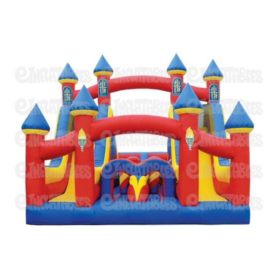Inflatable Obstacle Course 1 Piece Mini Turbo Rush Castle