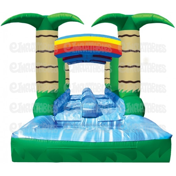 Run N Splash Tropical 2 Lane Water Slide