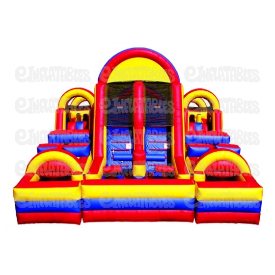 Inflatable Obstacle Course 3 Piece Unit Turbo Rush 360