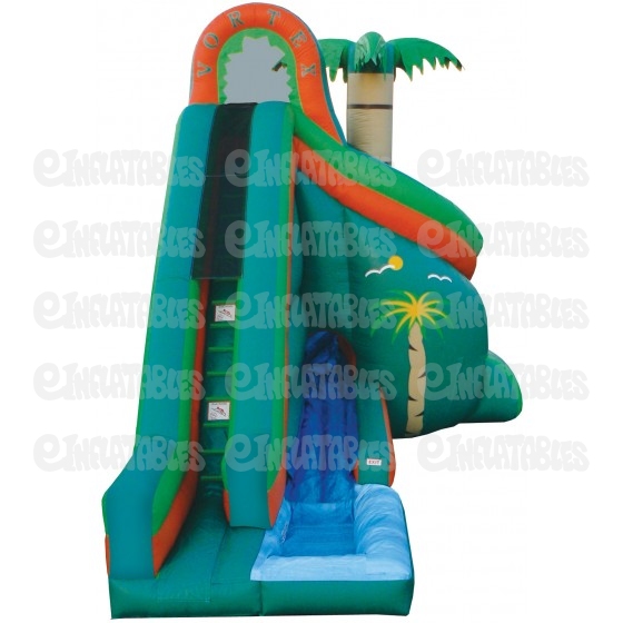 22 Vortex Tropical with Pool Inflatable Slide